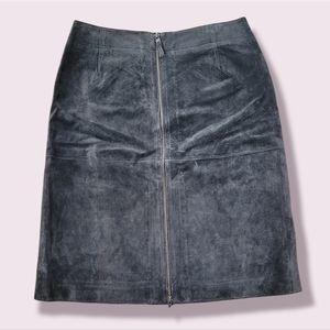 Genuine leather skirt Size 10 Isaac Mizrahi